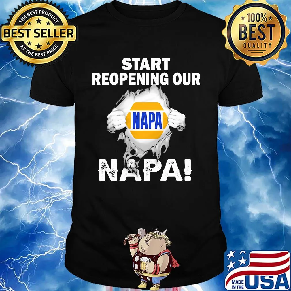 Blood insides start reopening our Napa shirt
