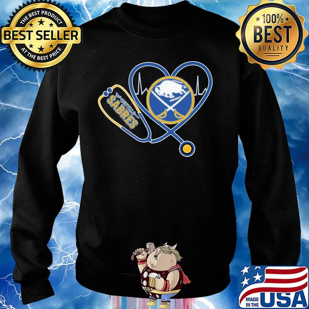 Buffalo sabres hockey stethoscope heart s Sweater