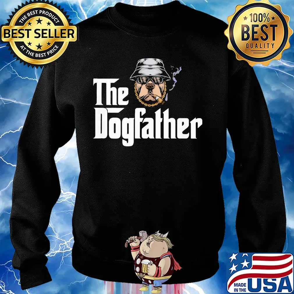 Bulldog smoking the dogfather s Sweater