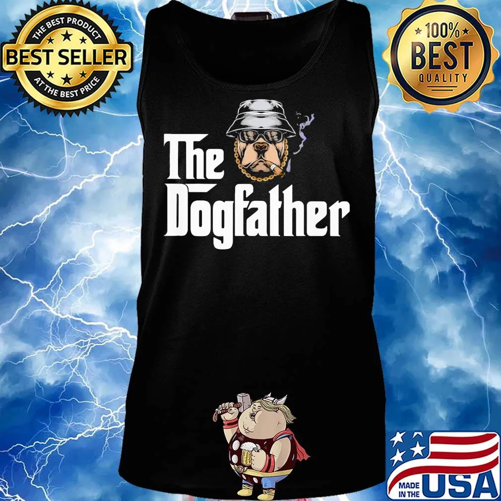 Bulldog smoking the dogfather s Tank top