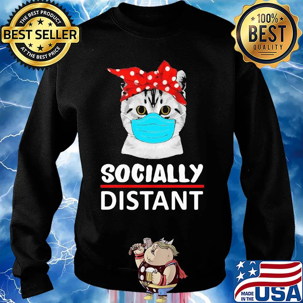 Cat mask social distant s Sweater