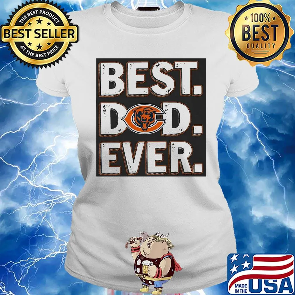 Chicago bears best dad ever happy father's day s Ladies tee