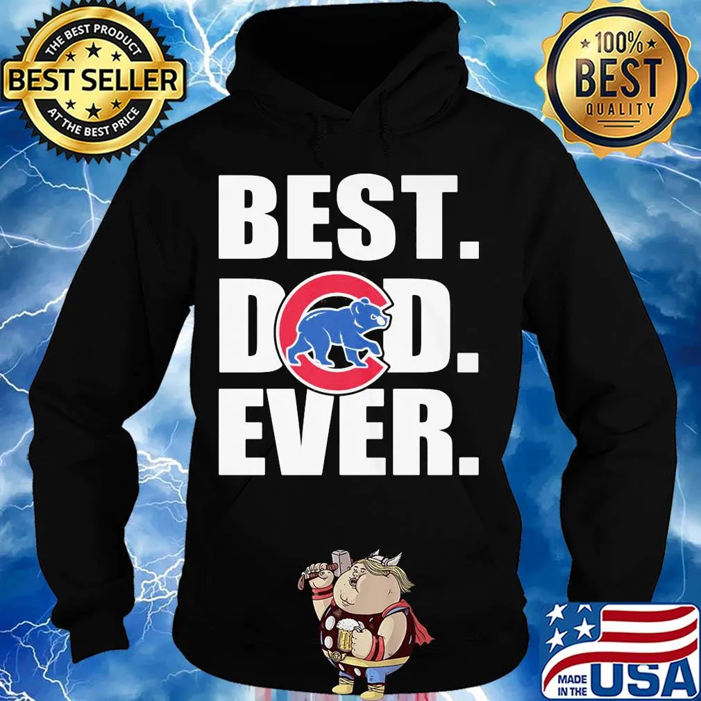 Chicago cubs best dad ever happy father's day logo s Hoodie