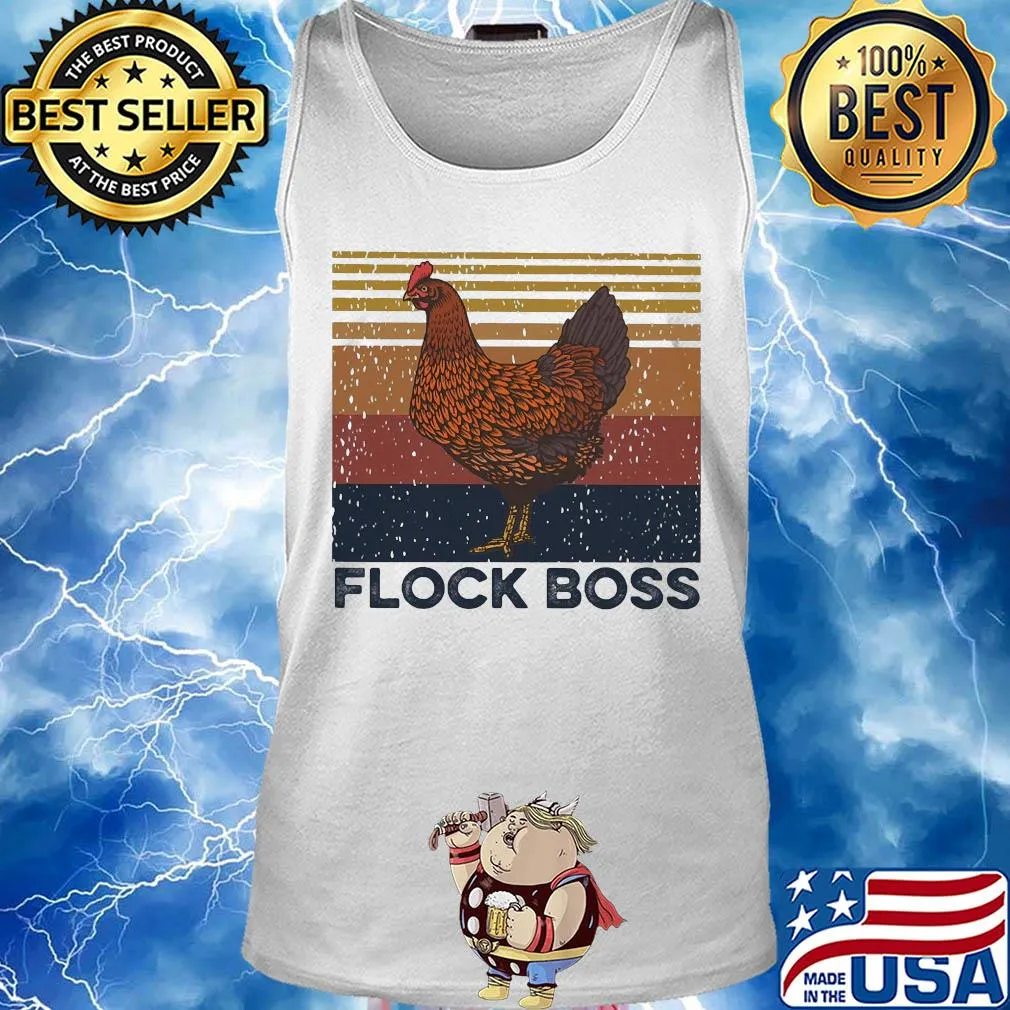 Chicken flock boss vintage s Tank top