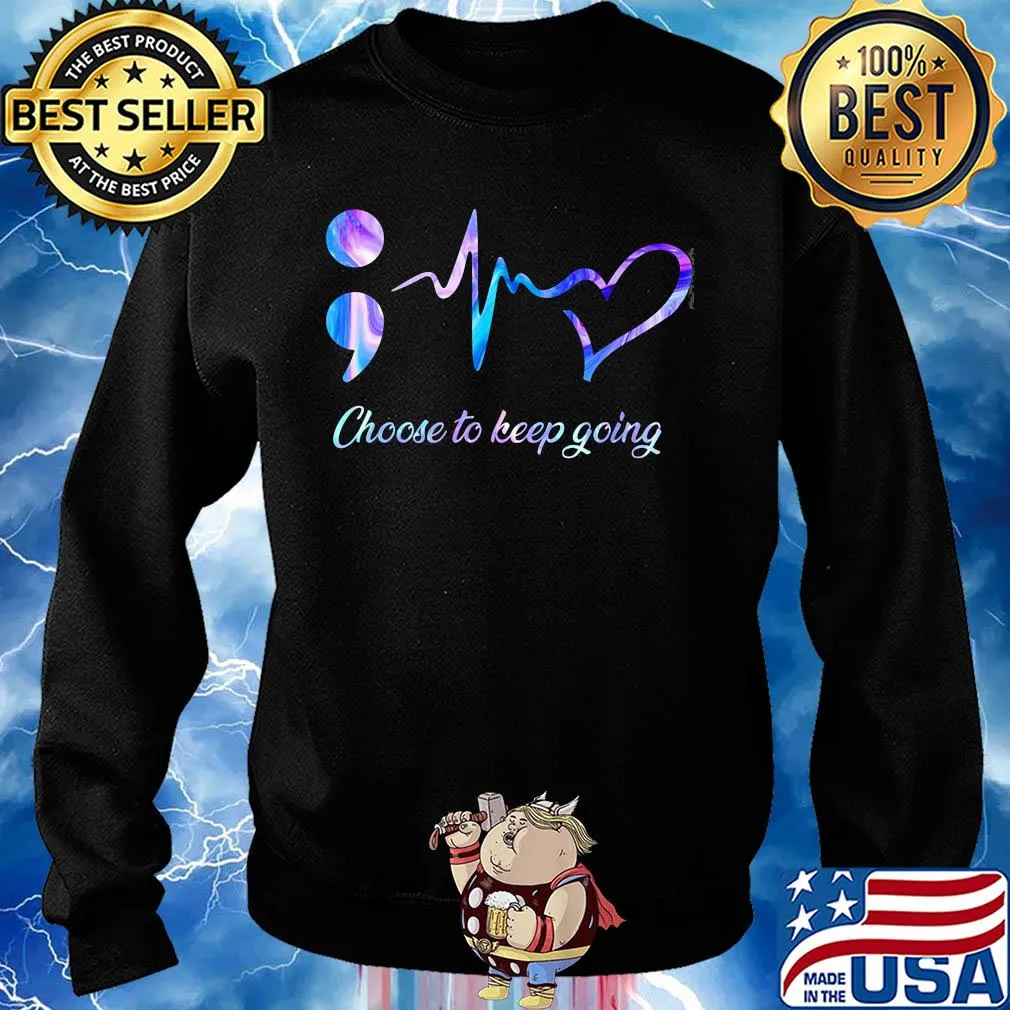 Choose to keep going heart nurse s Sweater