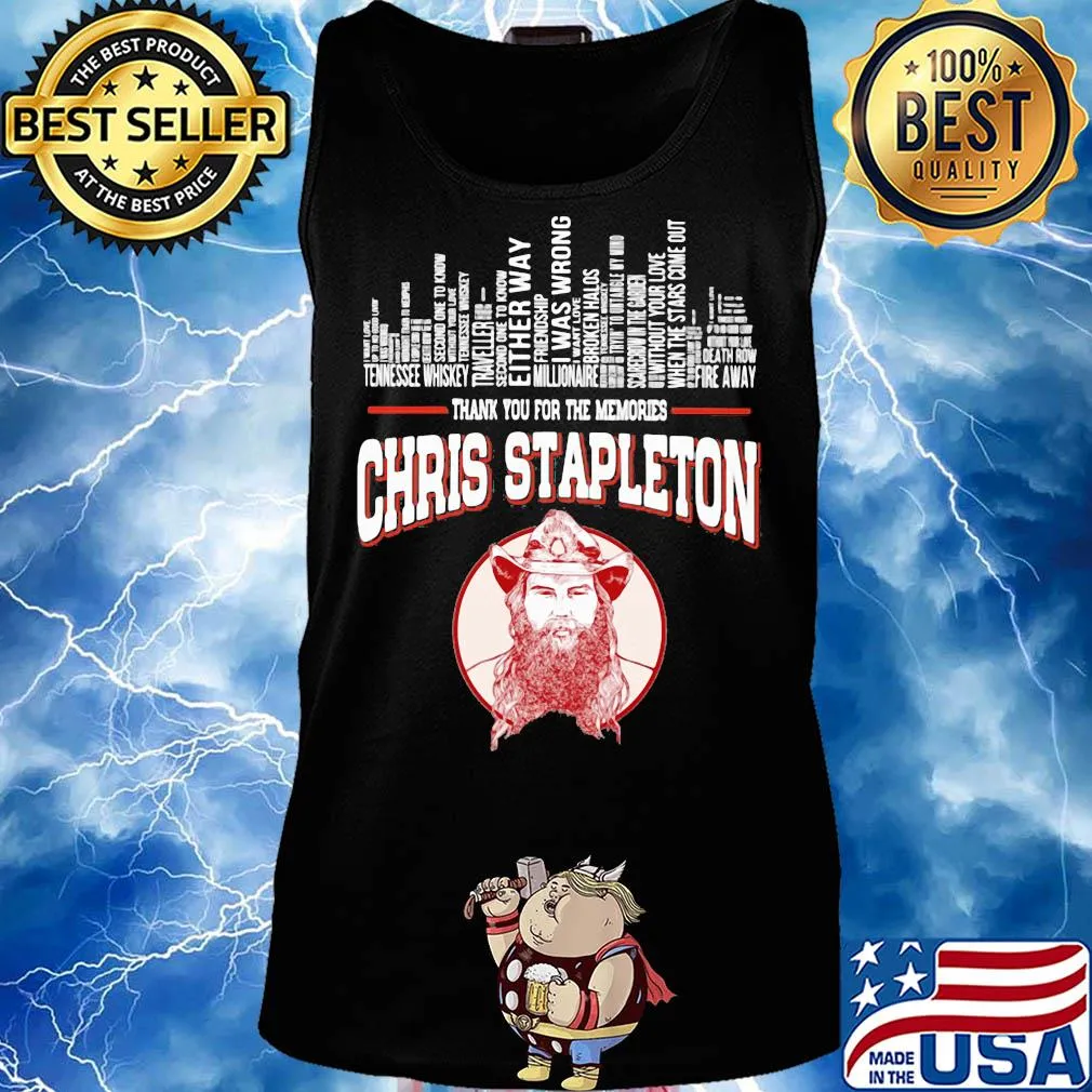 Chris Stapleton thank you for memories s Tank top