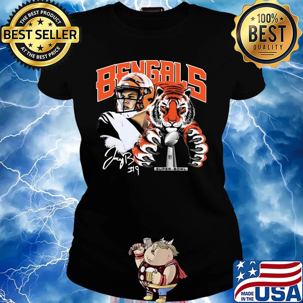 Cincinnati bengals 9 joe burrow super bowl champions s Ladies tee