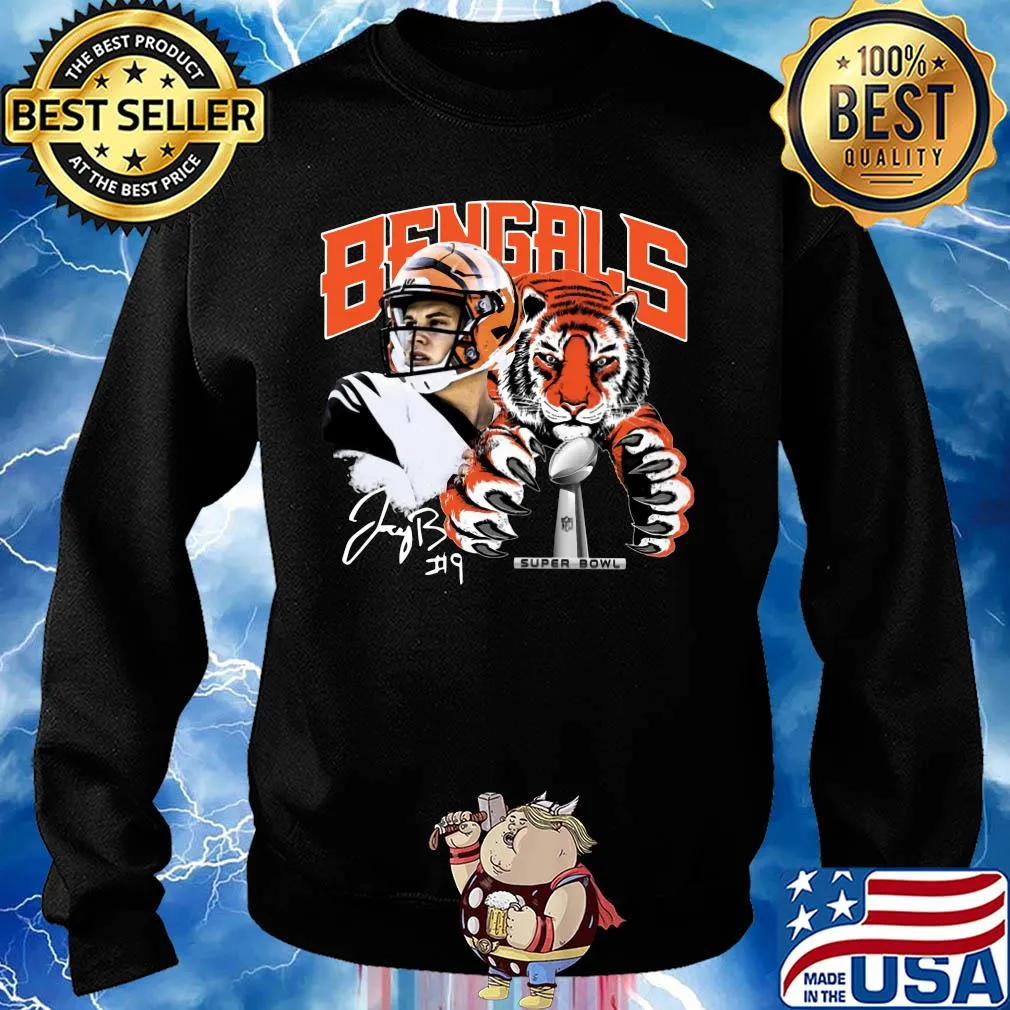 Cincinnati bengals 9 joe burrow super bowl champions s Sweater