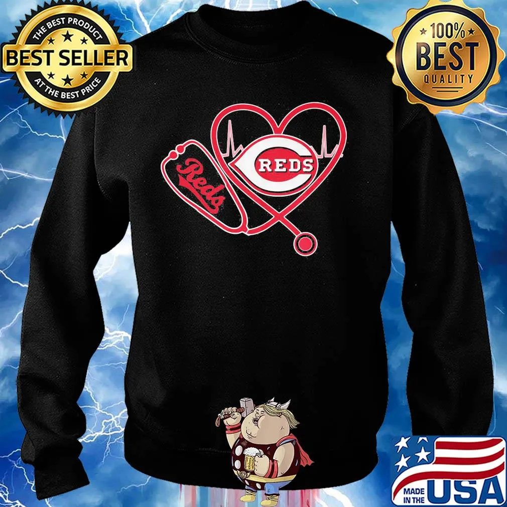 Cincinnati reds stethoscope heart s Sweater