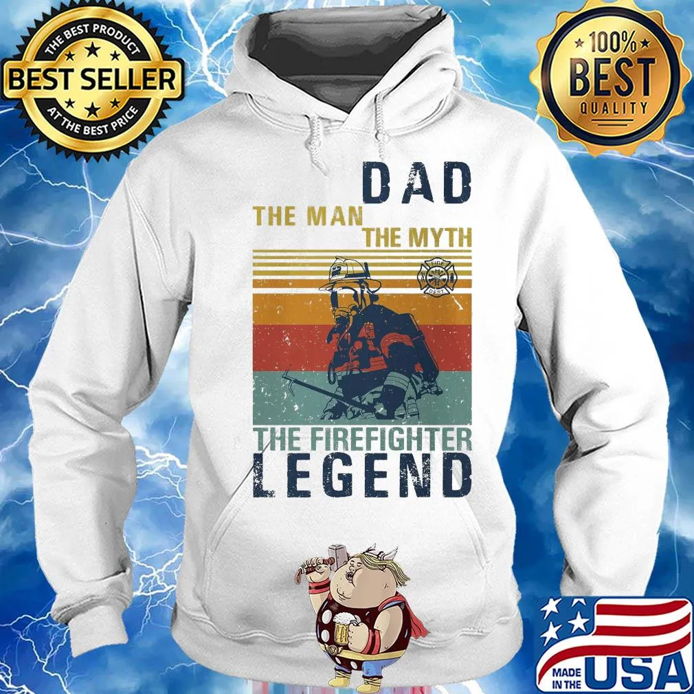 Dad the man the myth the firefighter legend vintage s Hoodie