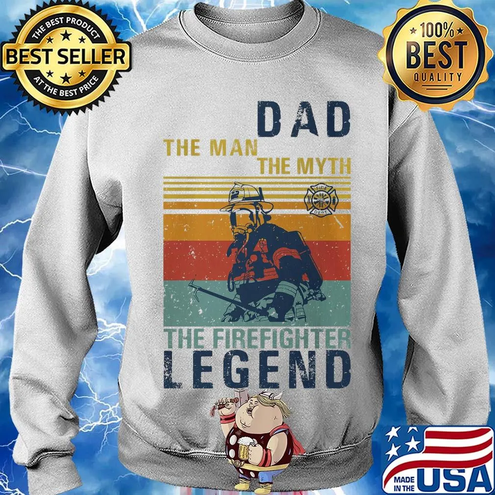 Dad the man the myth the firefighter legend vintage s Sweater