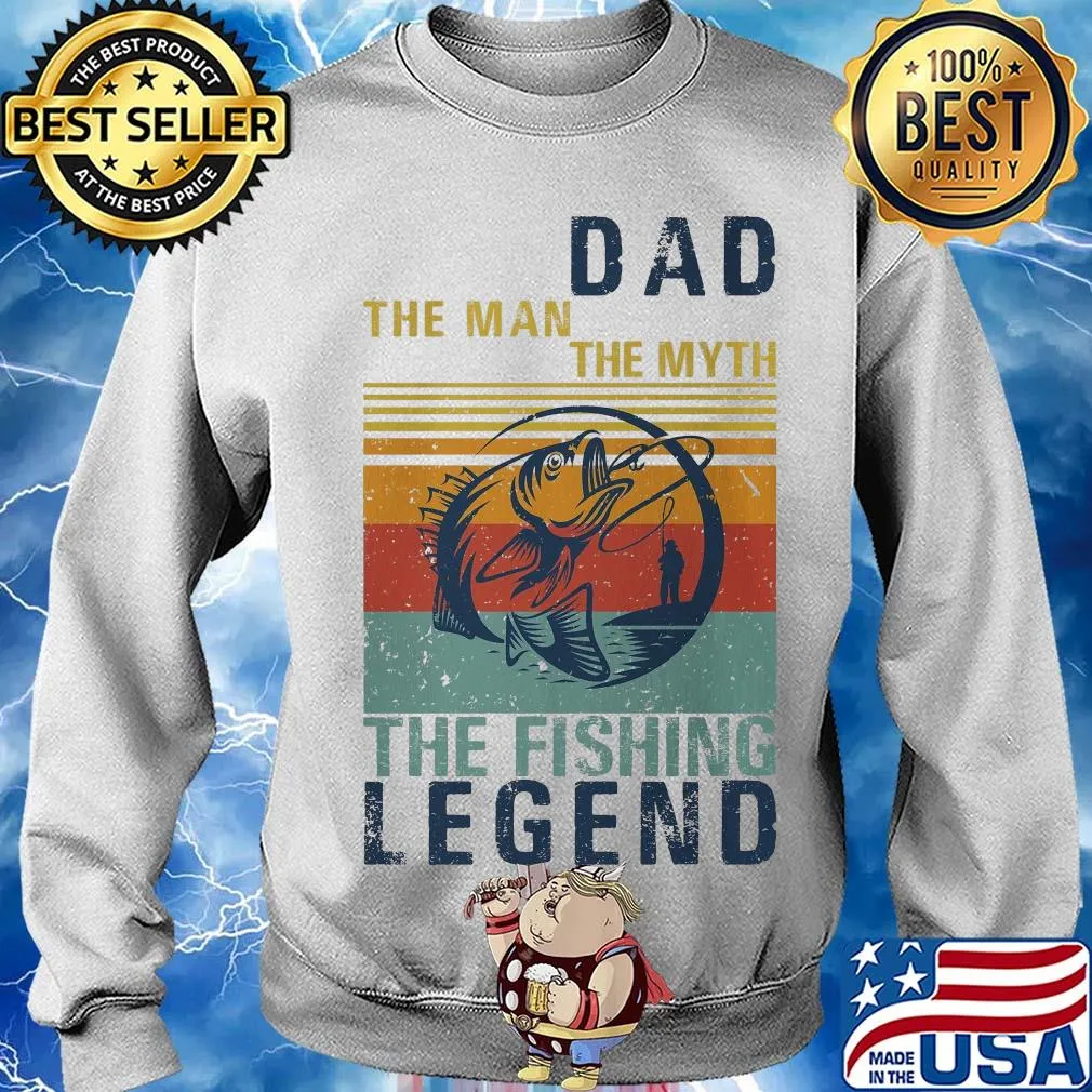 Dad the man the myth the fishing legend vintage s Sweater