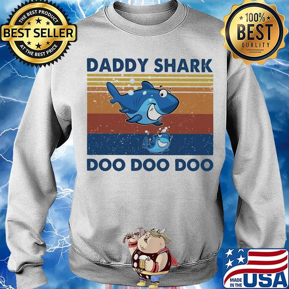 Daddy shark doo doo doo sea vintage s Sweater