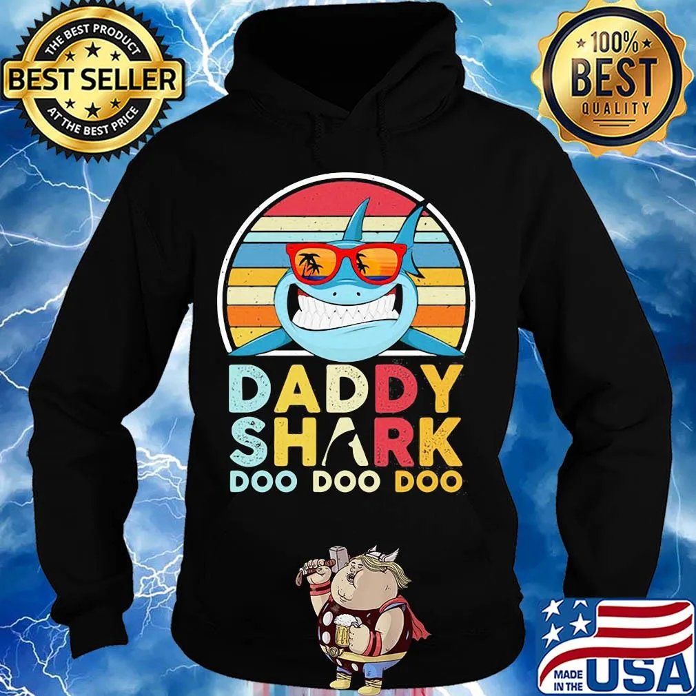 Daddy shark doo doo doo vintage s Hoodie