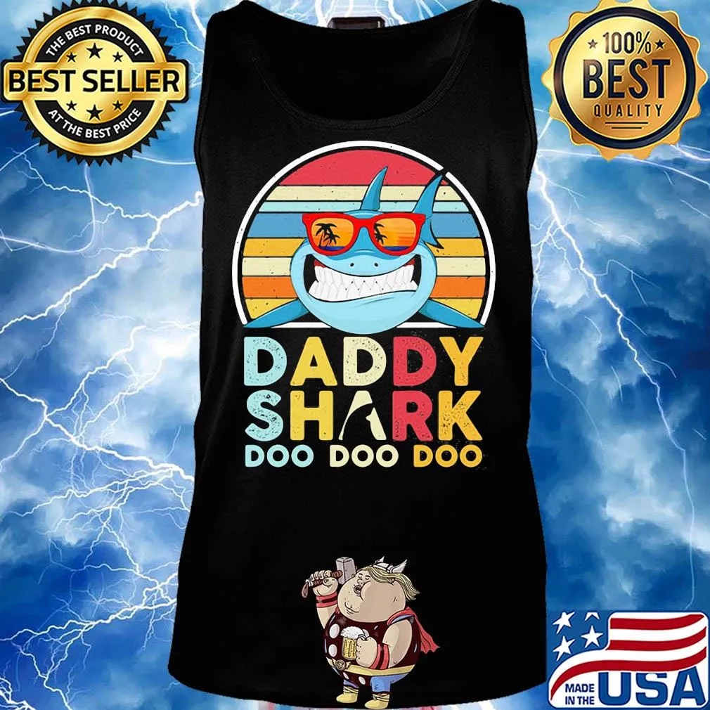 Daddy shark doo doo doo vintage s Tank top