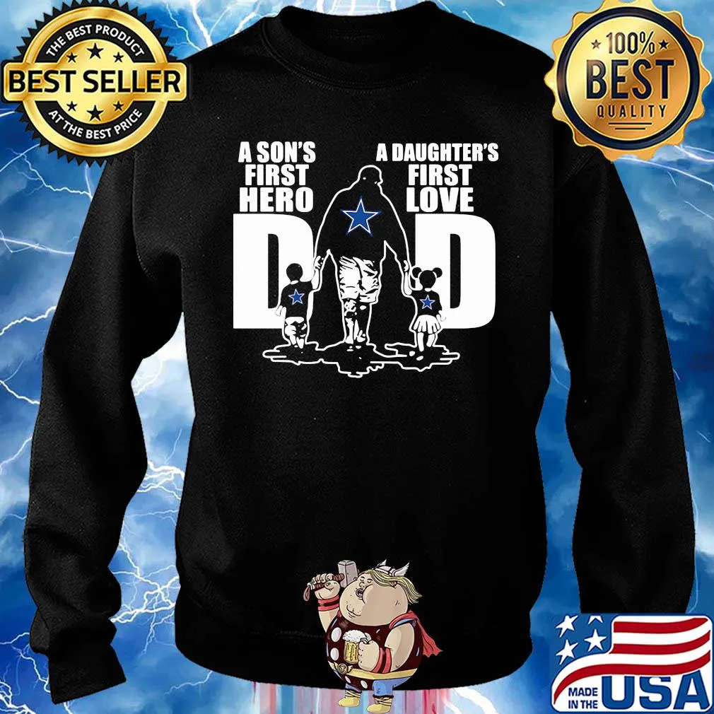 Dallas cowboys a son's first hero a daughter's first love dad happy father's day 2020 s Sweater