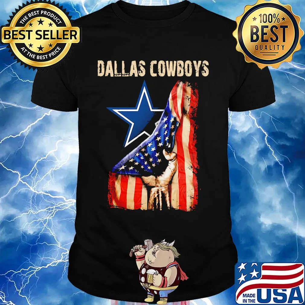 Dallas cowboys american flag independence day shirt