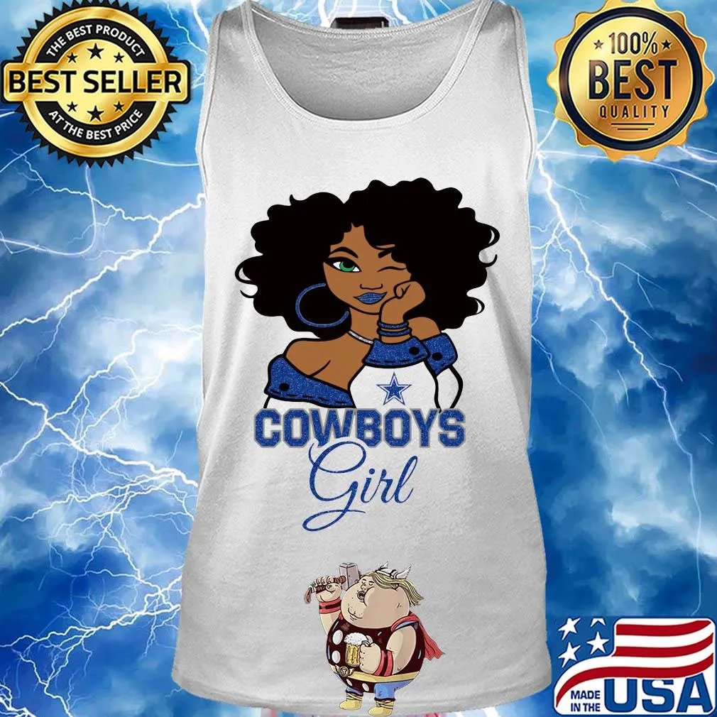 Dallas Cowboys football black girl s Tank top