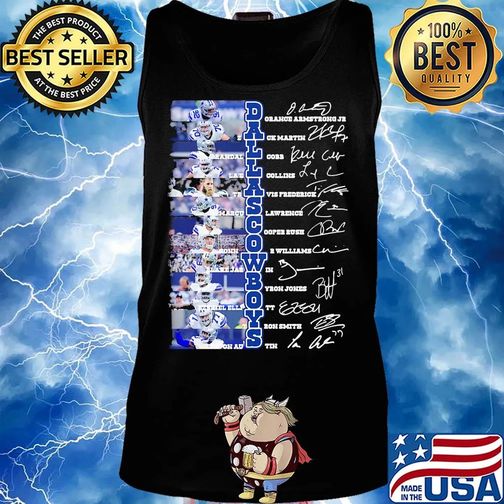 Dallas cowboys football team player signatures s Tank top
