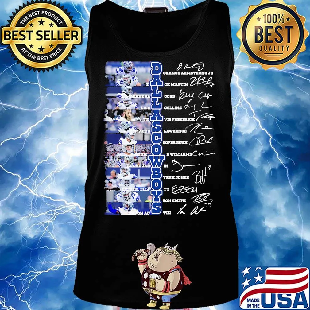 Dallas cowboys football team players signatures s Tank top