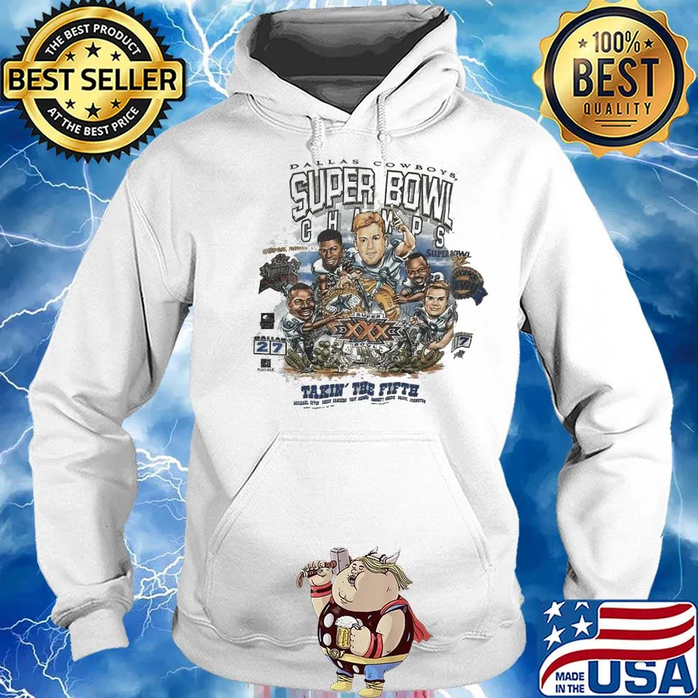Dallas cowboys football team super bowl champions taking the fifth s Hoodie