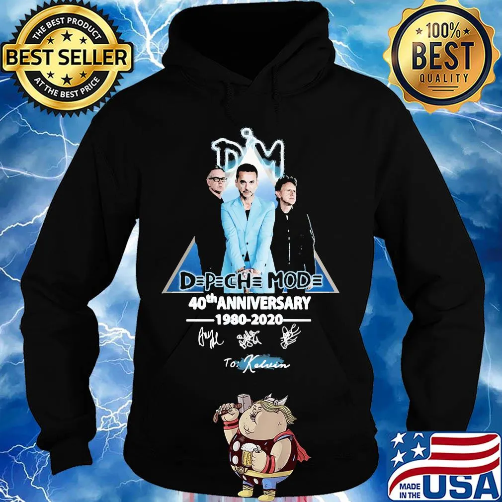 Depeche mode 49th anniversary 1980 2020 signatures s Hoodie