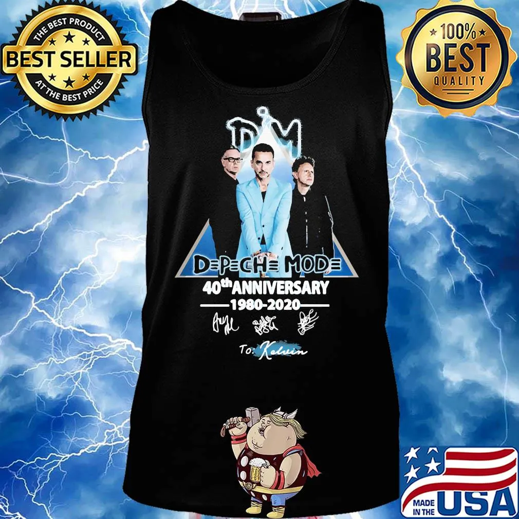 Depeche mode 49th anniversary 1980 2020 signatures s Tank top