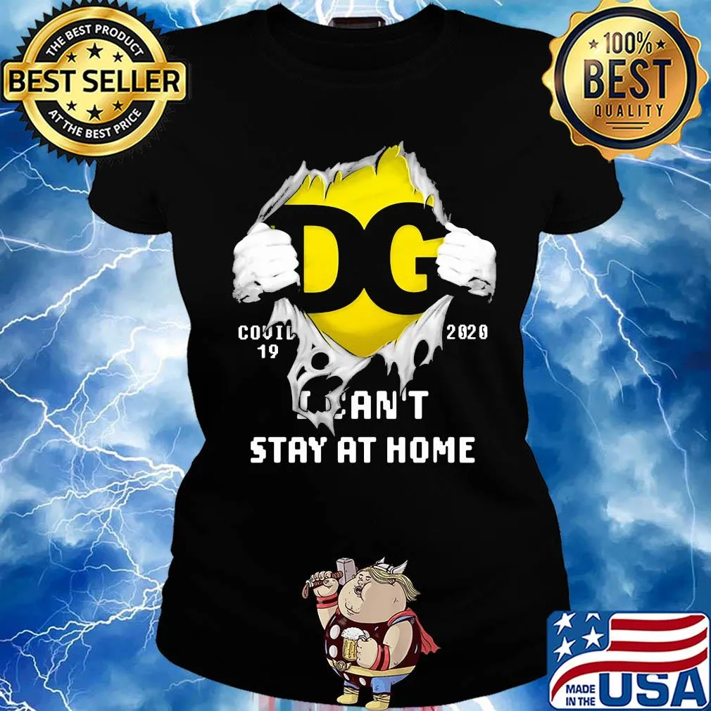 DG logo covid-19 2020 I can’t stay at home s Ladies tee
