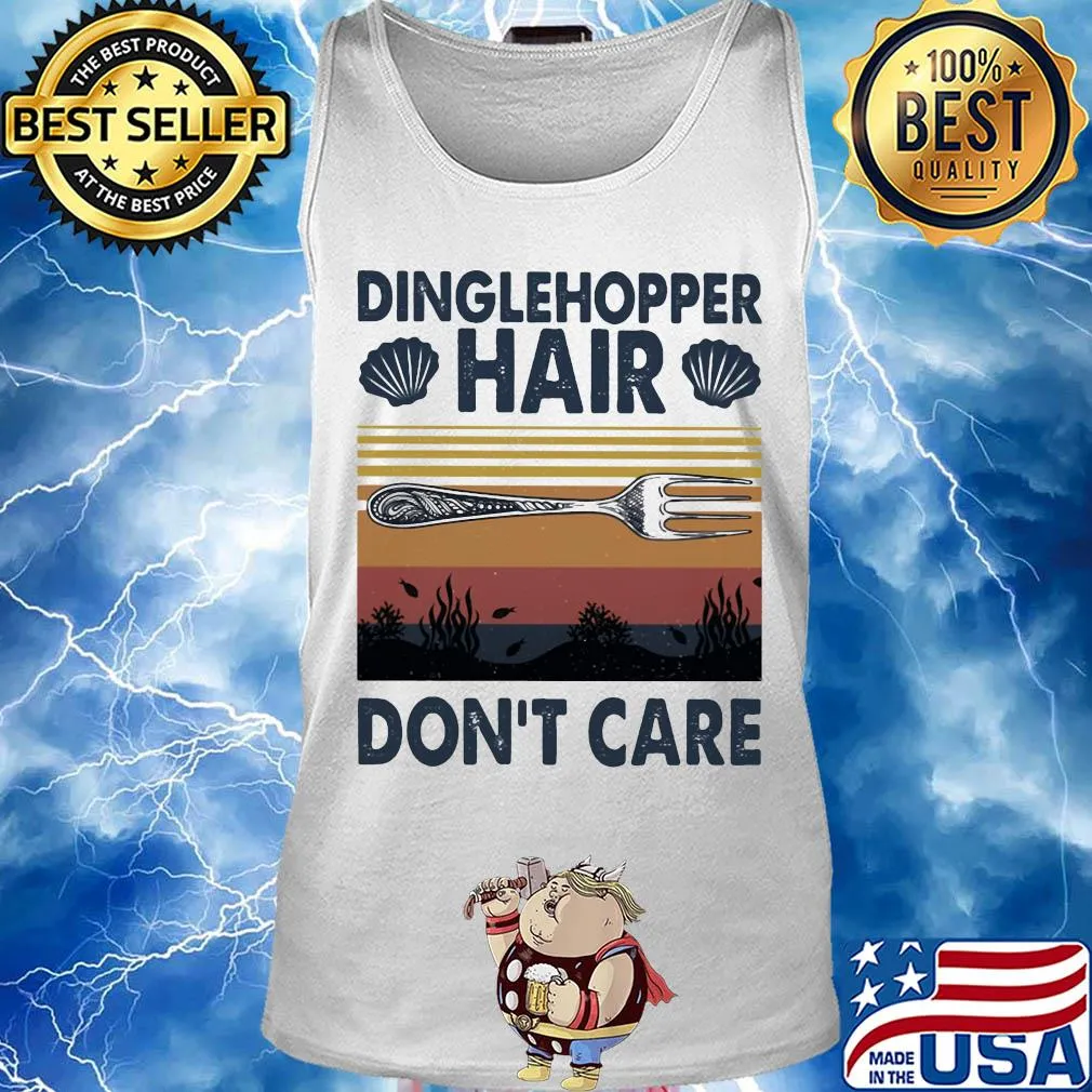 Dinglehopper hair don't care vintage s Tank top