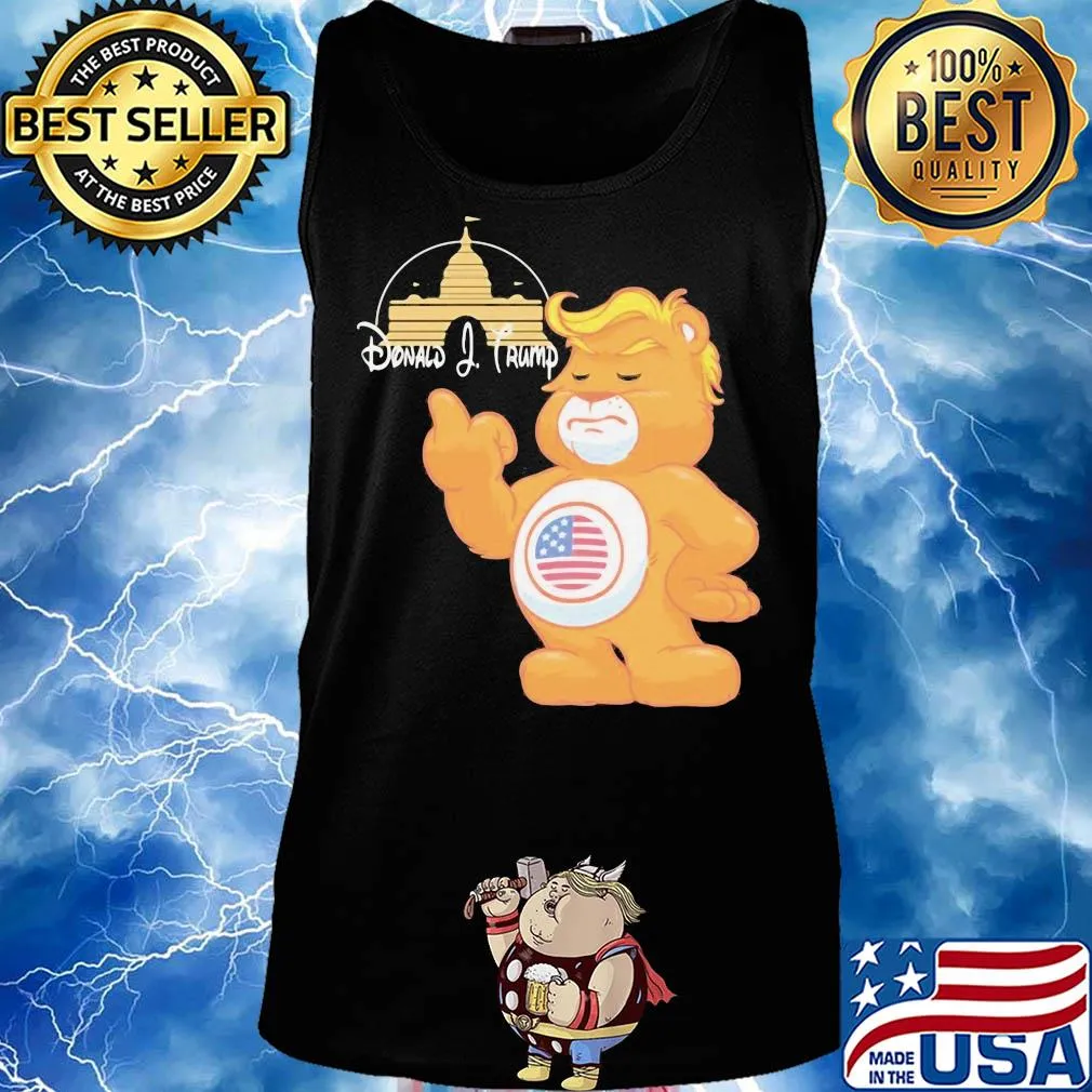 Disney donald J.Trump teddy bear American flag s Tank top