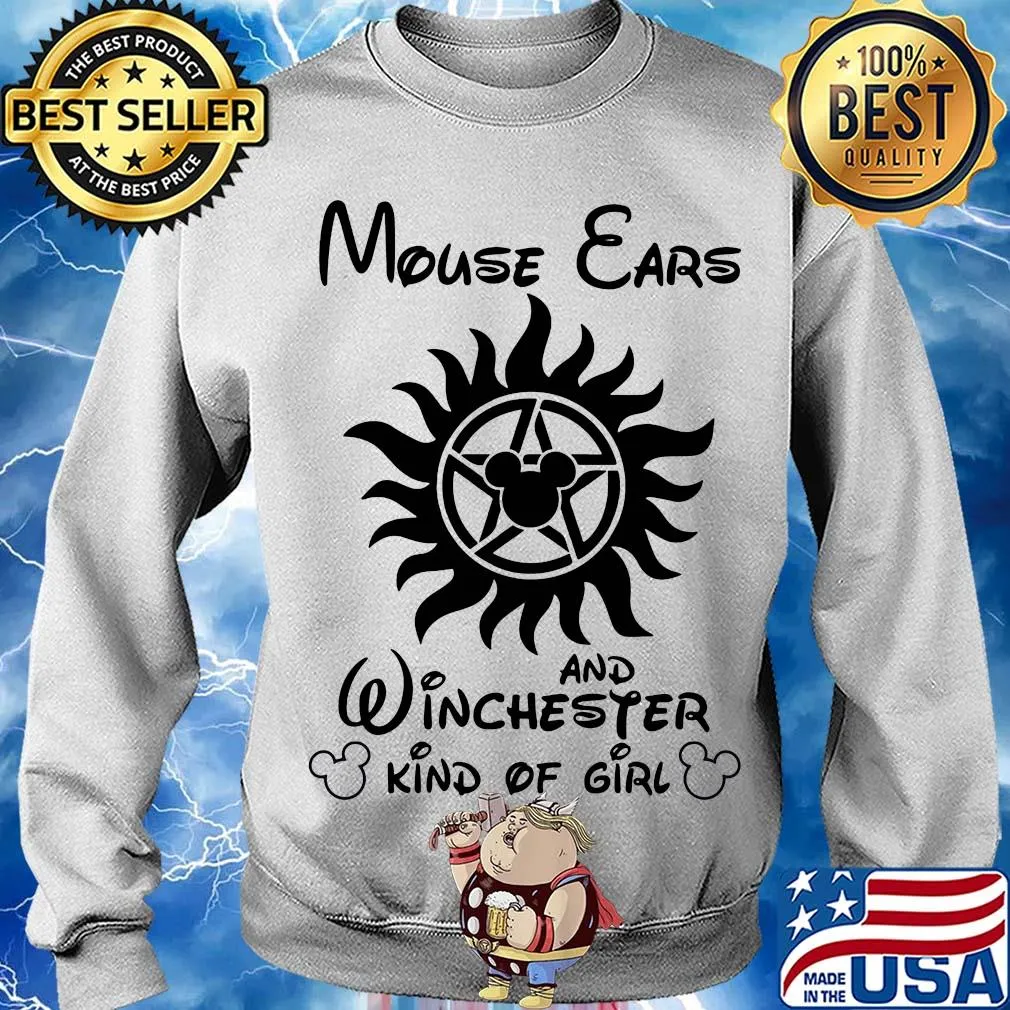 Disney mouse ears and winchester kind of girl s Sweater
