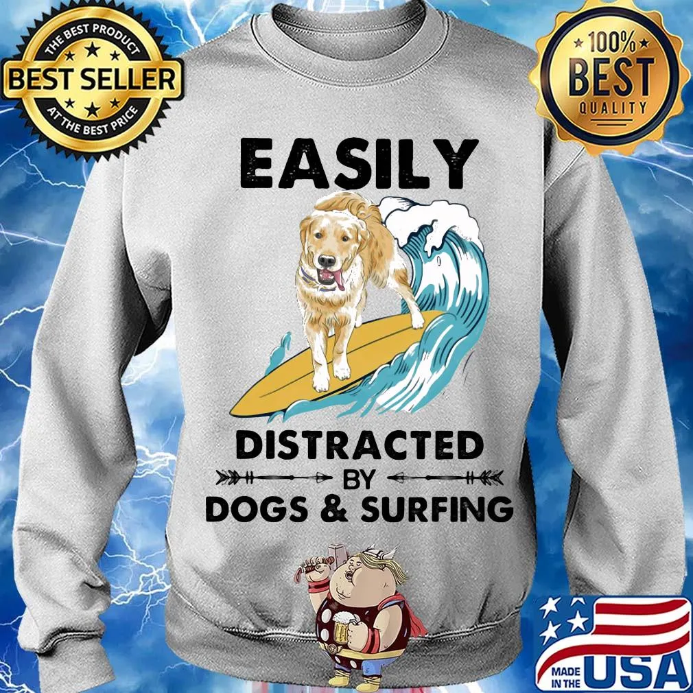 Dog labrador easily distracted by dogs and surfing s Sweater