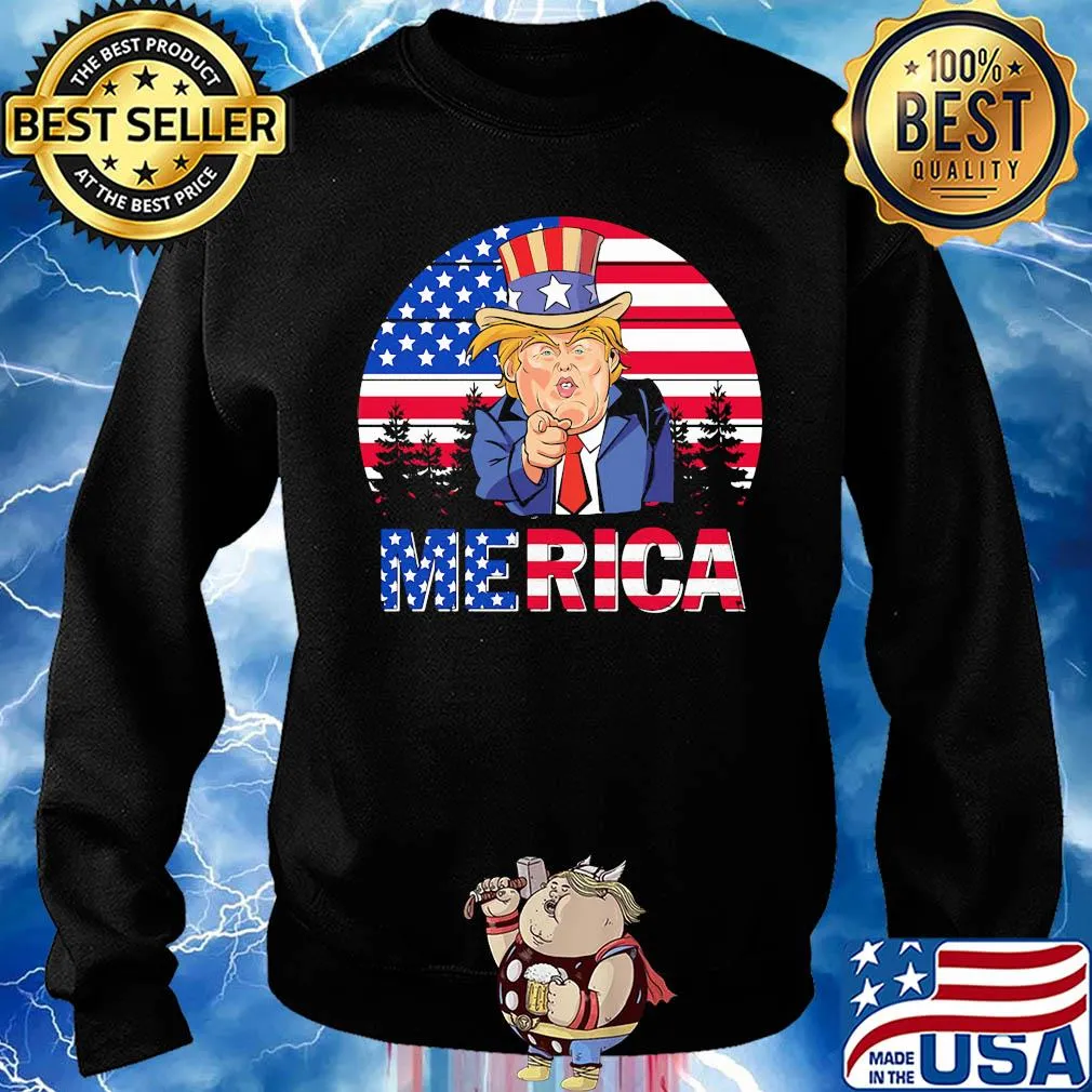 Dolnald Trump American flag veteran Independence Day vintage s Sweater