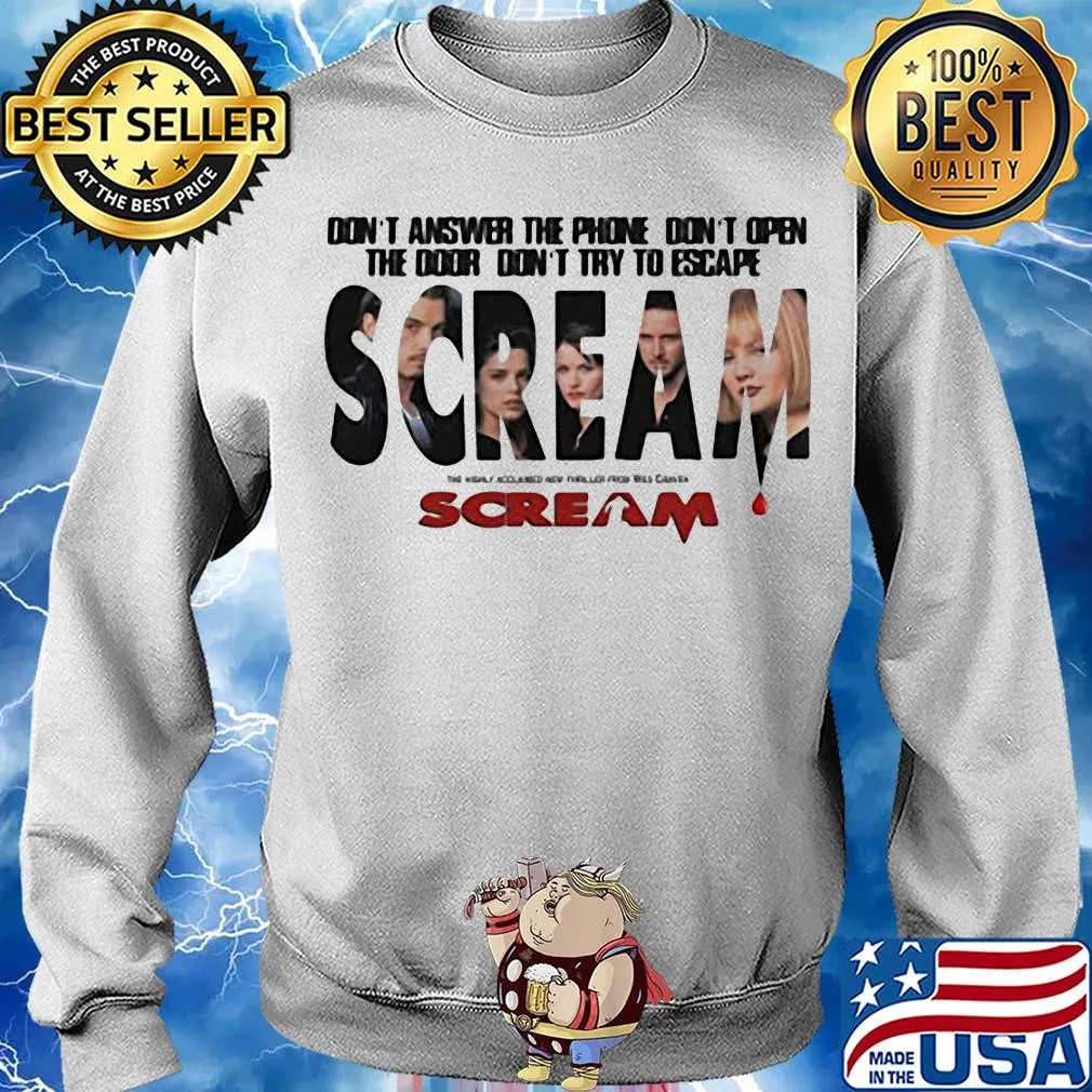 Don’t answer the phone don’t open the door don’t try to escape scream s Sweater
