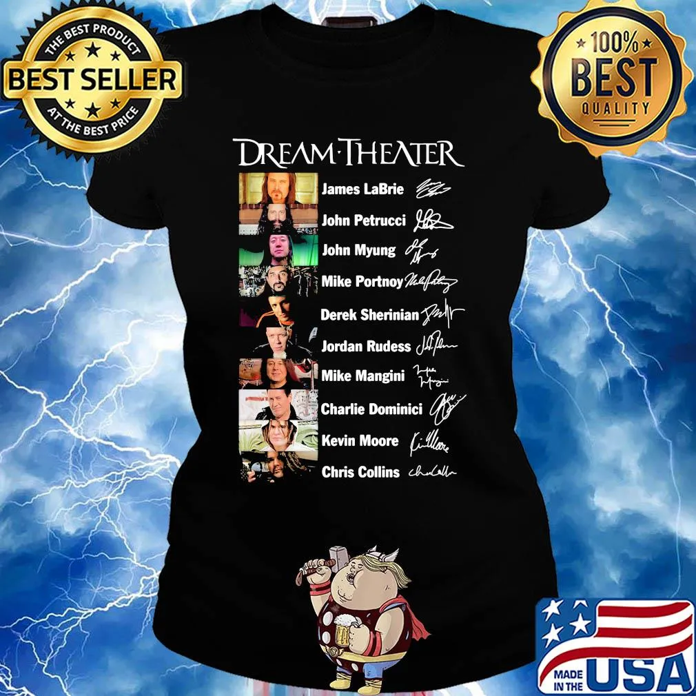 Dream Theater Jams Barbie John Petrucci John Myung signature s Ladies tee