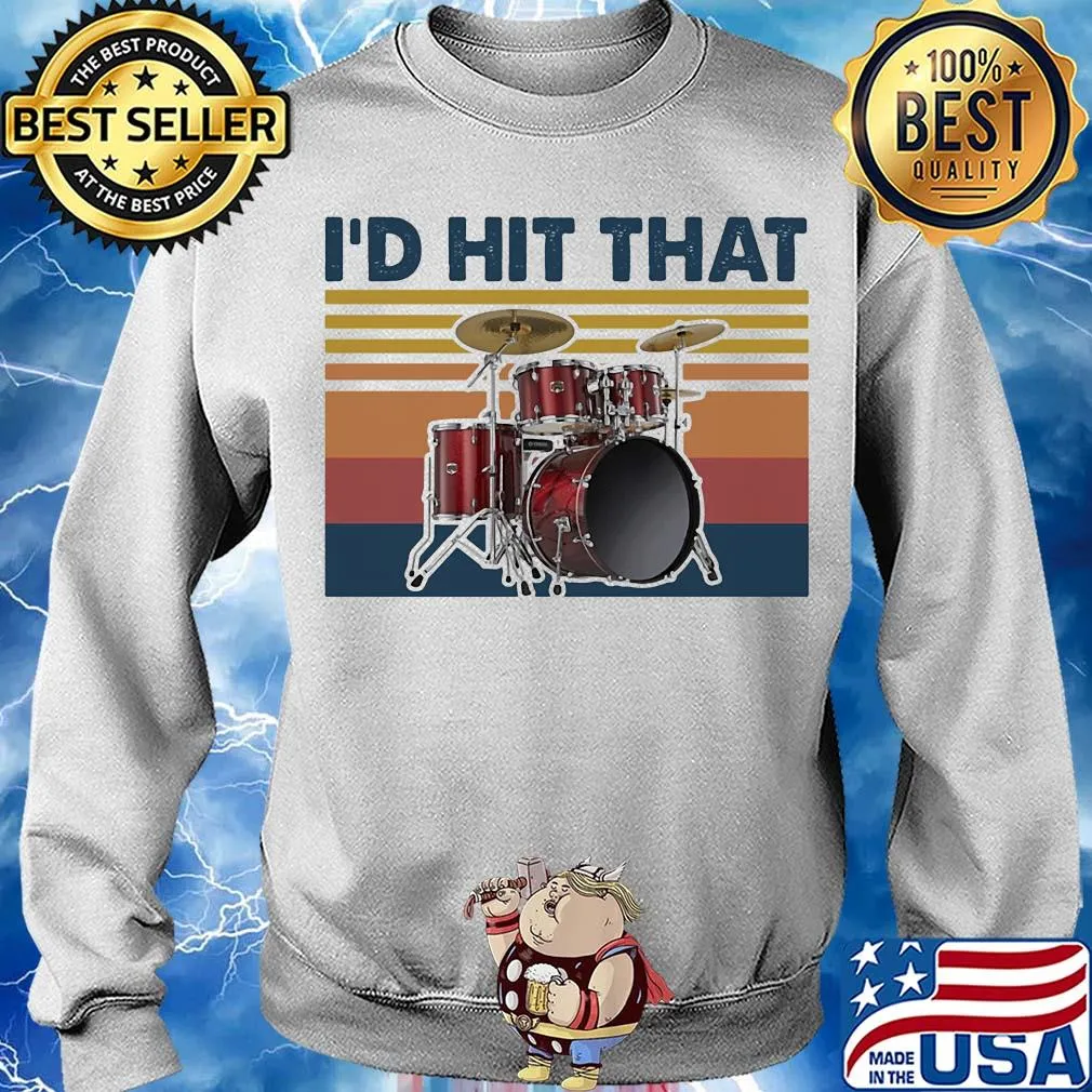 Drums I'd hit that vintage s Sweater