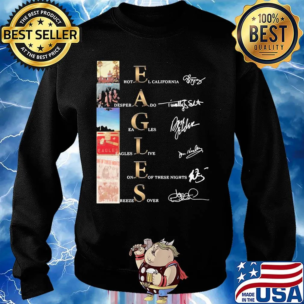 Eagles band players signatures s Sweater