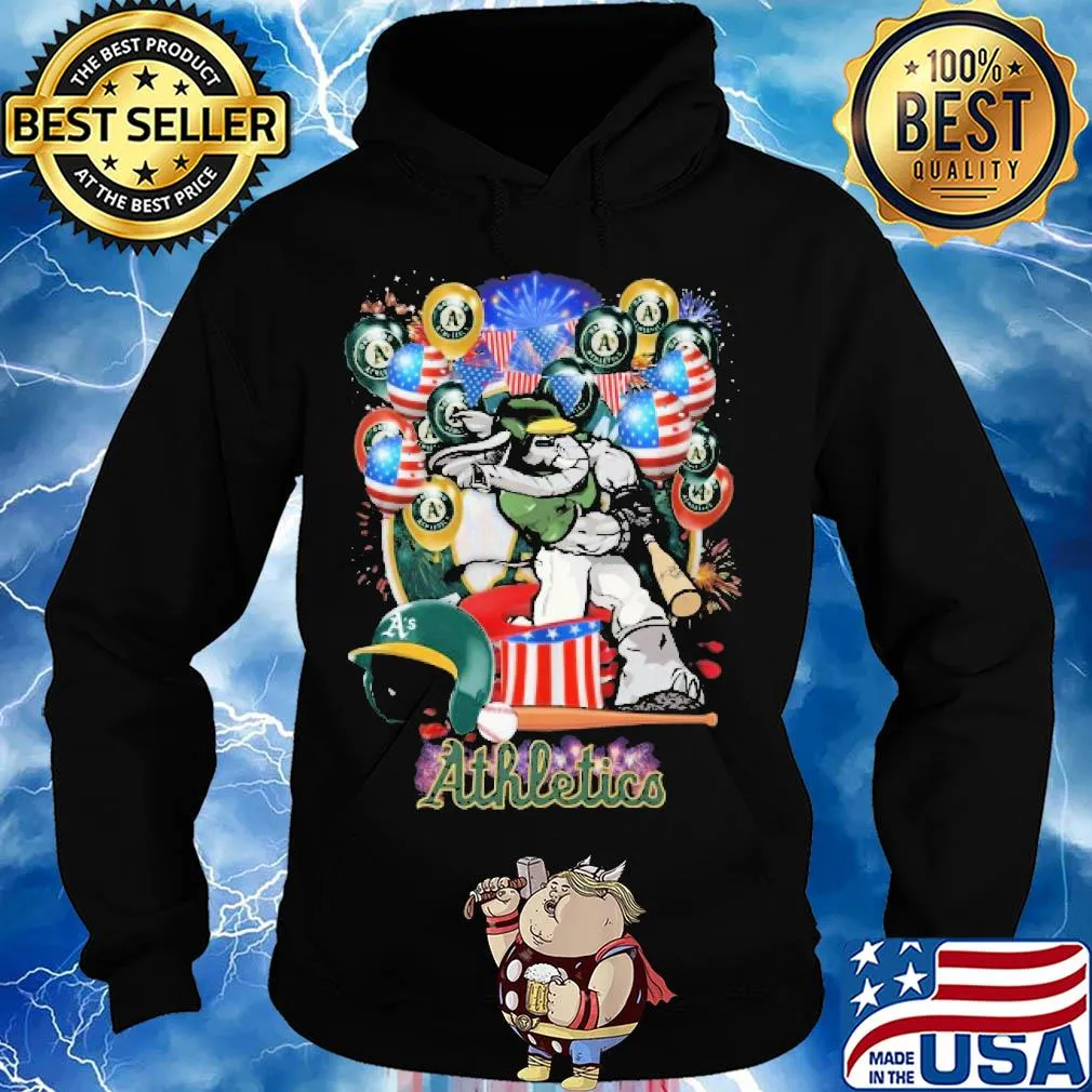 Elephant oakland athletics happy independence day mask soap firework balloon american flag s Hoodie