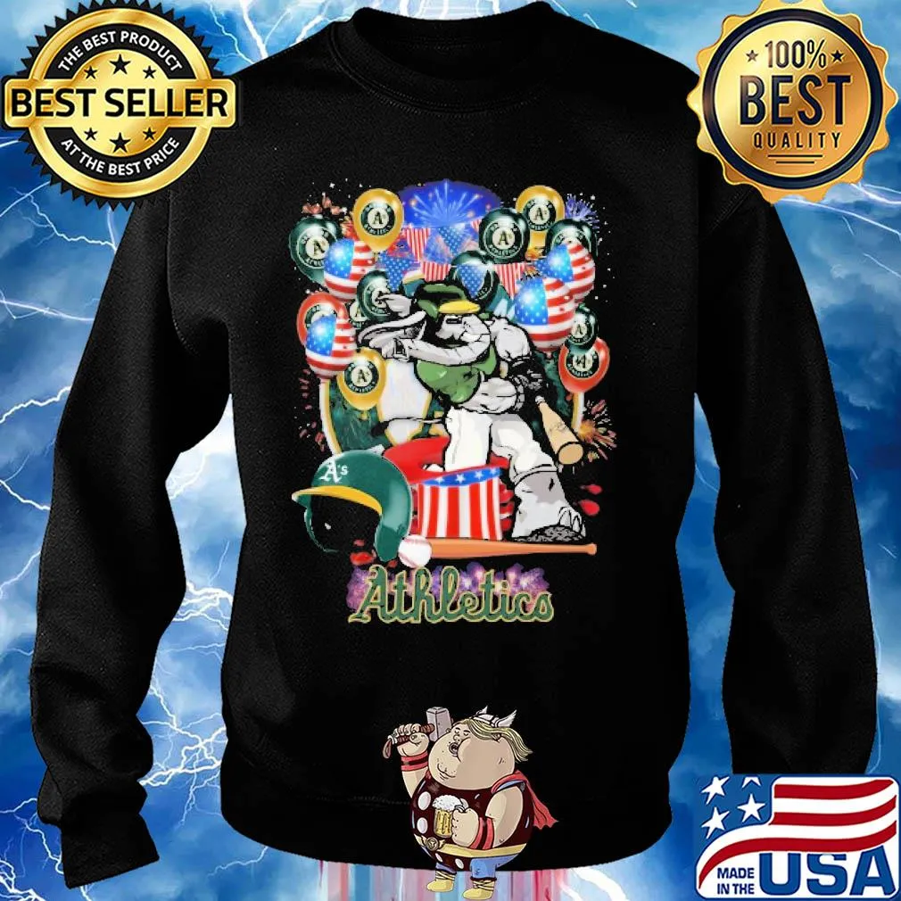 Elephant oakland athletics happy independence day mask soap firework balloon american flag s Sweater