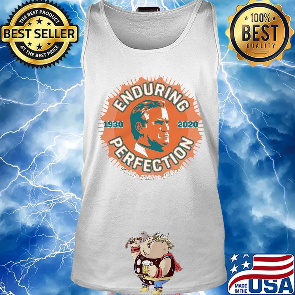 Enduring perfection 1930-2020 family faith football s Tank top