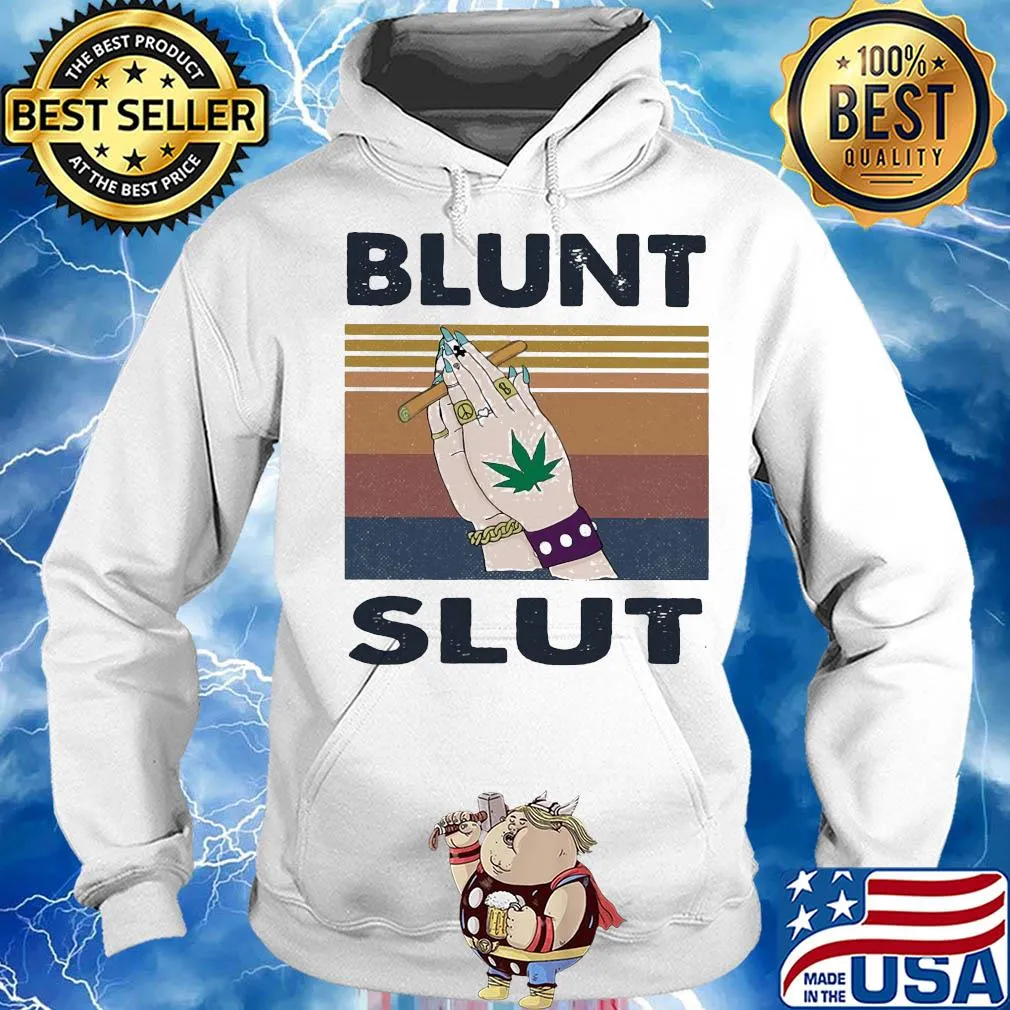 Fabulous blunt slut weed prayer hand vintage s Hoodie