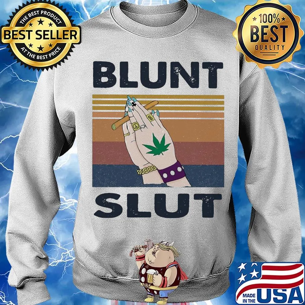 Fabulous blunt slut weed prayer hand vintage s Sweater