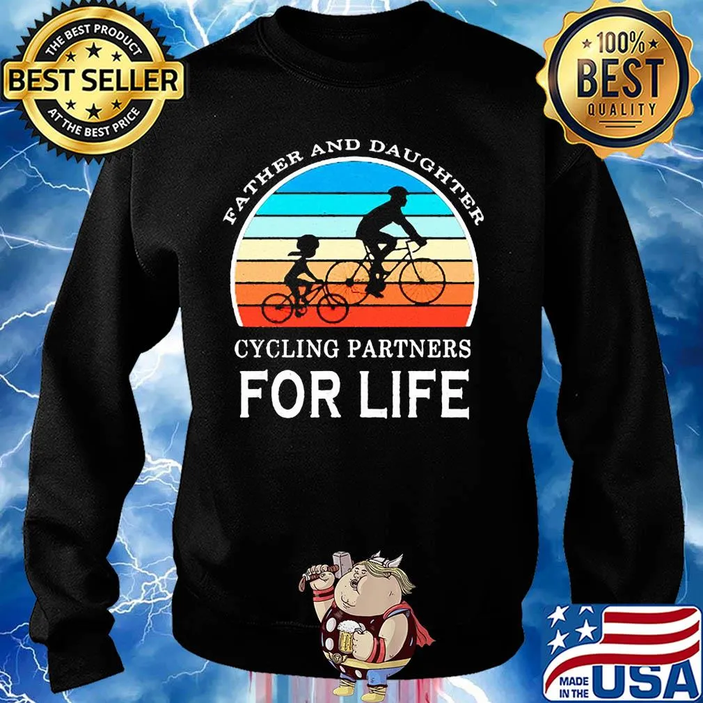 Father and daughter cycling partners for life vintage 2020 s Sweater