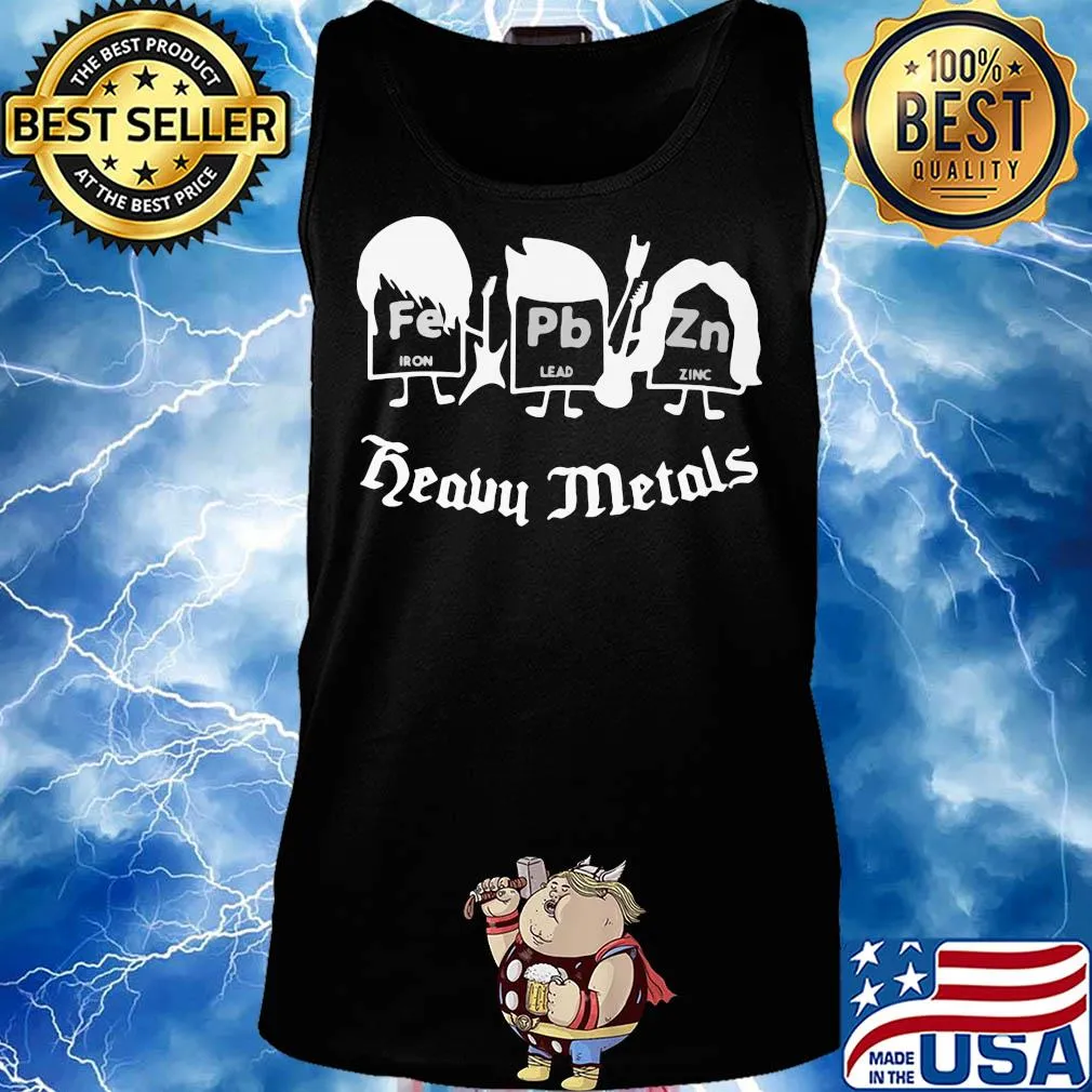 Fe iron pb lead zn zinc heavy metals s Tank top