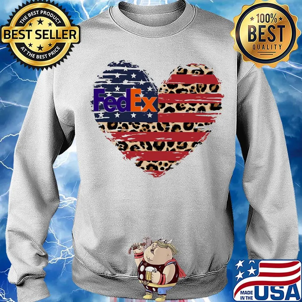 FedEx heart American flag veteran Independence Day s Sweater