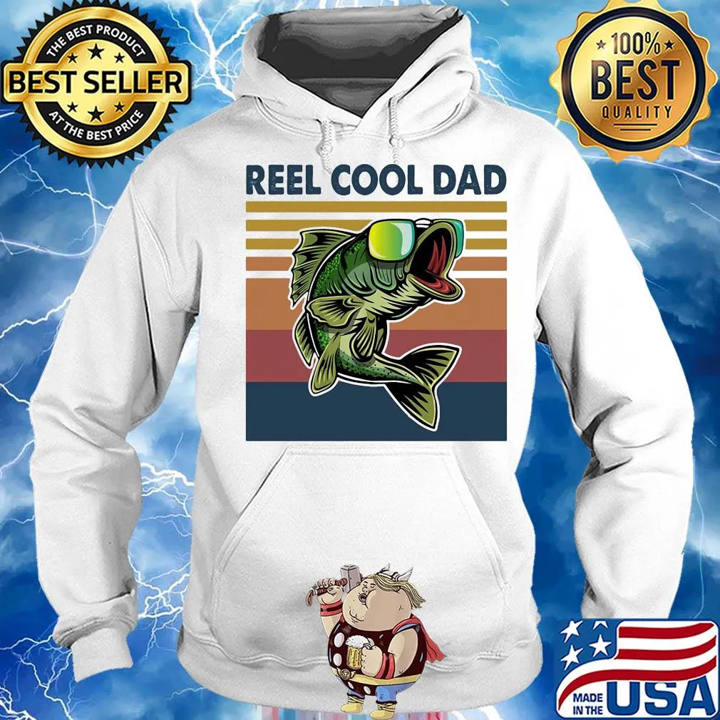 Fishing reel cool dad vintage 2020 s Hoodie