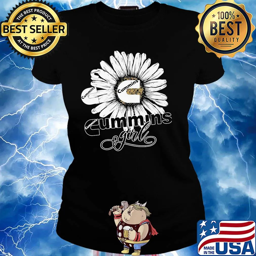 Flowers cummins girl logo s Ladies tee