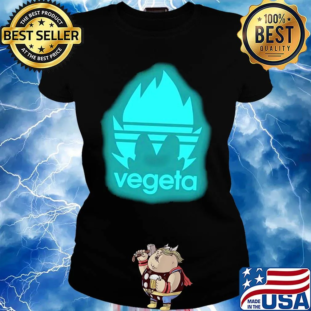 Glow in the dark vegeta dragon ball s Ladies tee