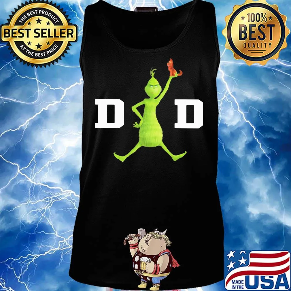 Grinch and his dog dad happy father's day s Tank top