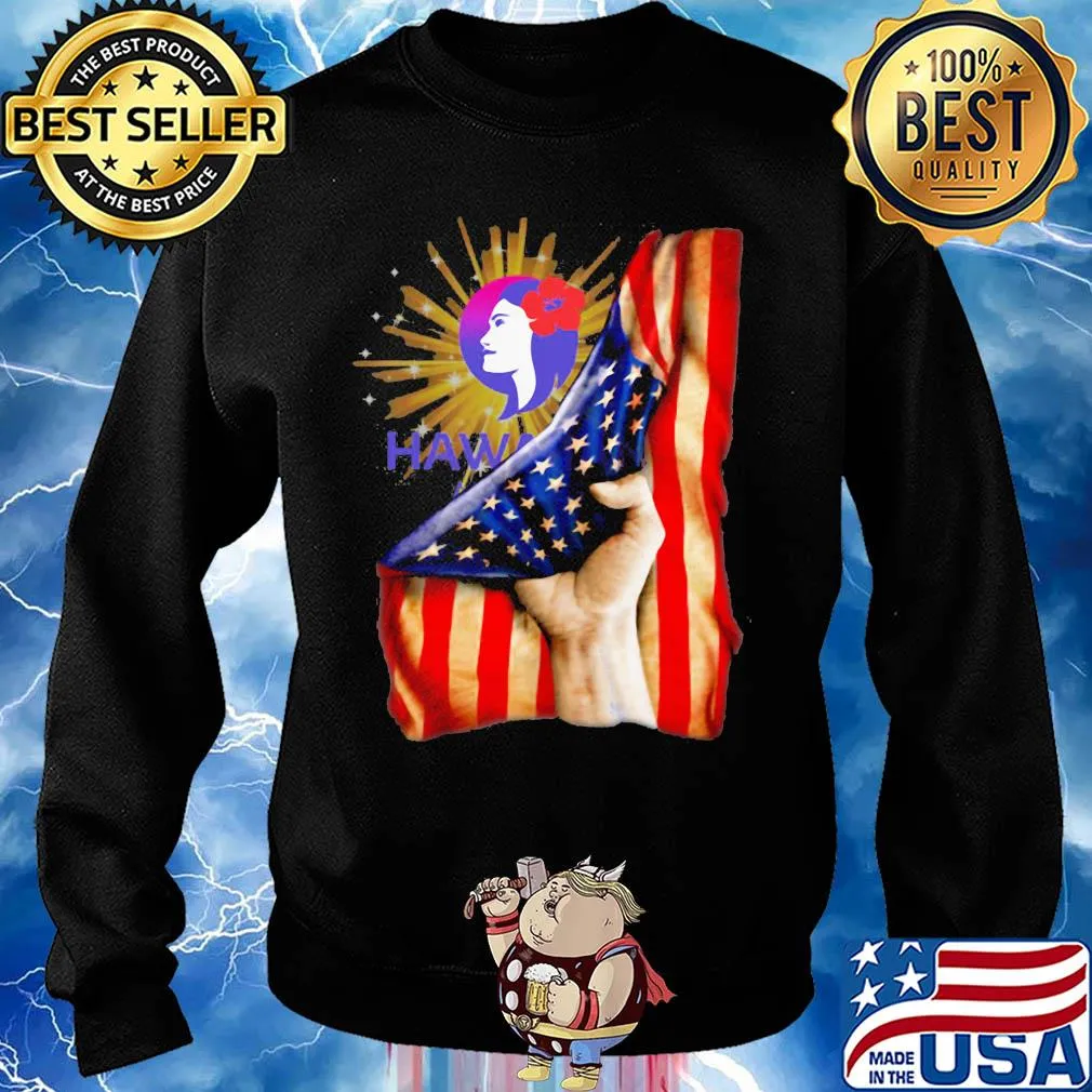Hawaiian airlines logo american flag independence day s Sweater